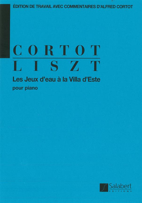 Les Jeux d'eau à la Villa d'Este - Ed. A. Cortot - pour piano - pro klavír